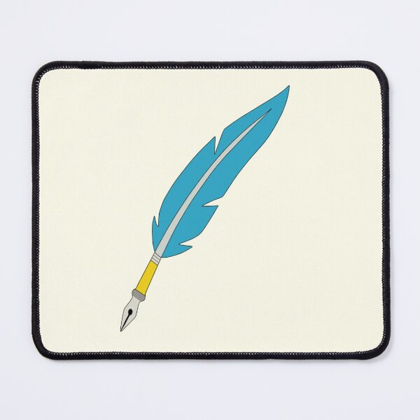 Item preview, Simple Blue Feather Quill Fountain Pen Sticker Clip Art designed and sold by Rehnair.