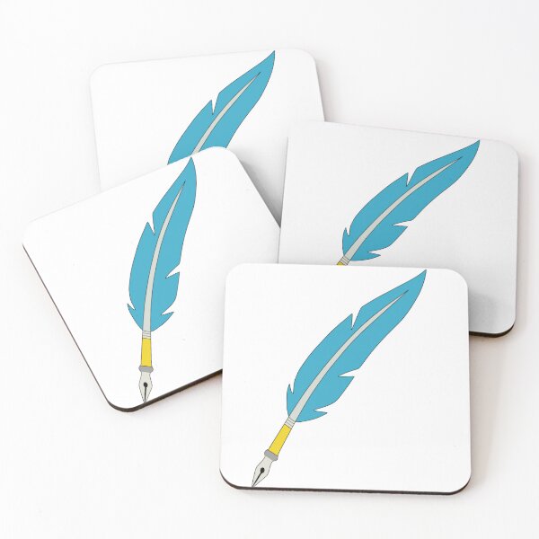 Item preview, Simple Blue Feather Quill Fountain Pen Sticker Clip Art designed and sold by Rehnair.