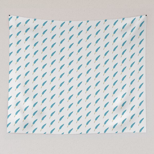 Item preview, Simple Blue Feather Quill Fountain Pen Sticker Clip Art designed and sold by Rehnair.