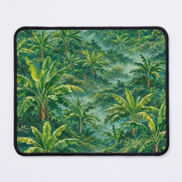 Item preview, Emerald Banana Valley in Tropical Mist designed and sold by Thanat Pattern Studio.