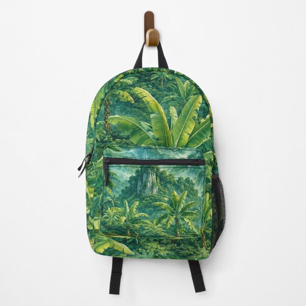 Item preview, Emerald Banana Grove in Tropical Mist designed and sold by Thanat Pattern Studio.