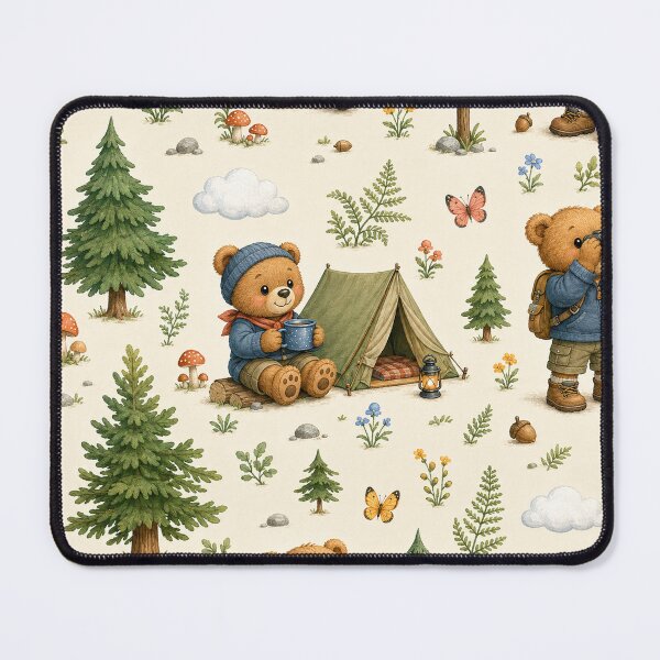 Item preview, Teddy Bear Hiking Adventure designed and sold by Thanat Pattern Studio.