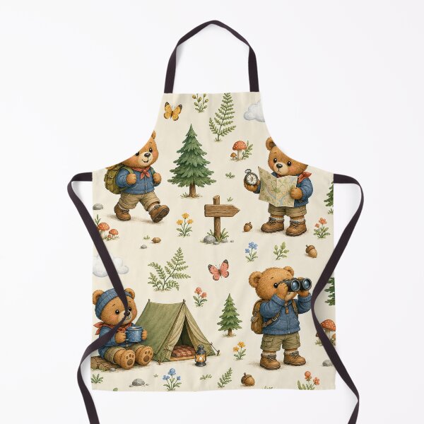 Item preview, Teddy Bear Hiking Adventure designed and sold by Thanat Pattern Studio.