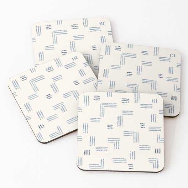 Item preview, Coastal Blue Broken Line Lattice designed and sold by Thanat Pattern Studio.