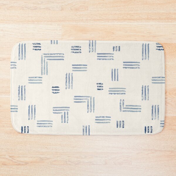 Item preview, Coastal Blue Broken Line Lattice designed and sold by Thanat Pattern Studio.