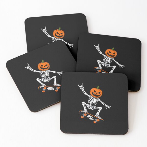 Item preview, Skeleton Pumpkin  Skateboard  Player Halloween designed and sold by leocreatives.