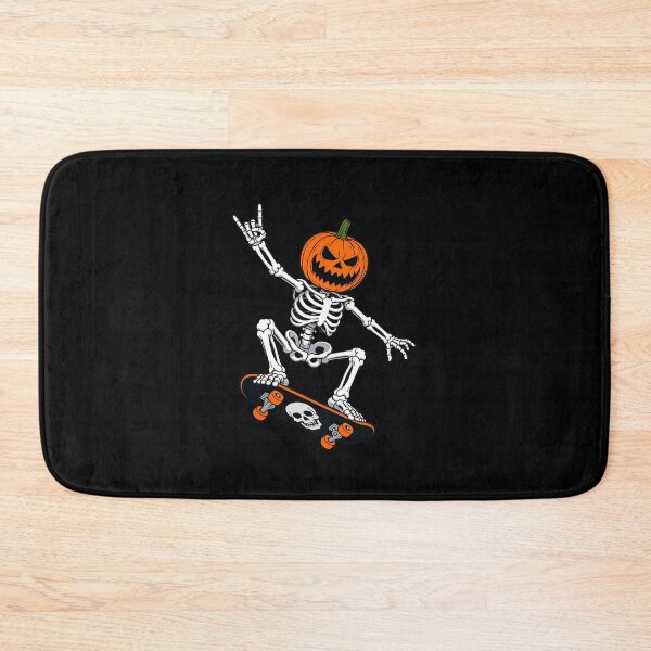 Item preview, Skeleton Pumpkin  Skateboard  Player Halloween designed and sold by leocreatives.