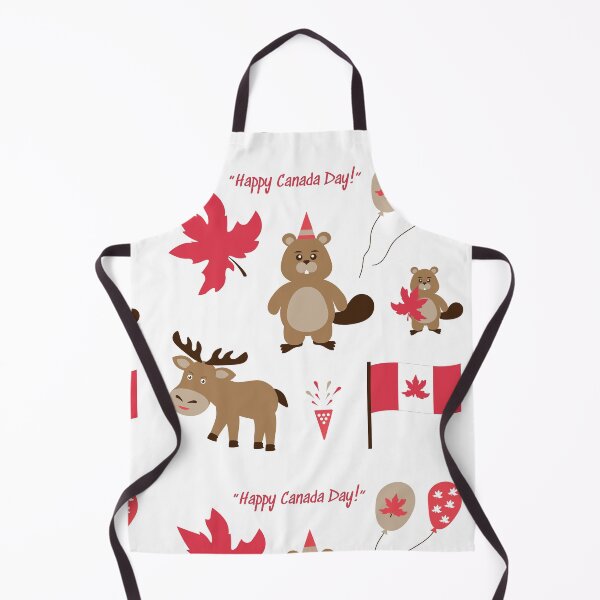Item preview, Happy Canada Day Cute Beaver Moose Maple Leaf Vector Sticker Pack designed and sold by ElenMart.