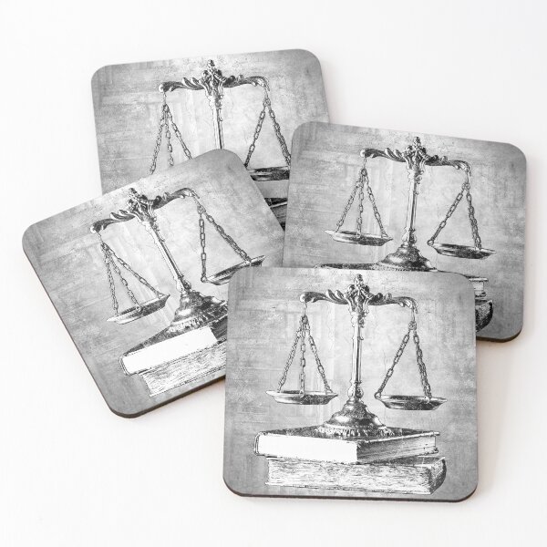 Item preview, Antique Brass Scales of Justice on Law Books designed and sold by Ghoul Enterprises.