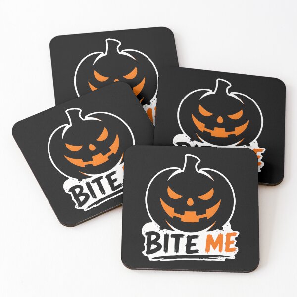 Item preview, Bite Me – Funny Halloween Jack-O-Lantern designed and sold by ArtDzignsZA.