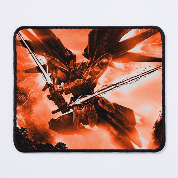 Item preview, red frame Freedom Gundam seed full blast mode attack digital hand artwork designed and sold by sabartgunpla.
