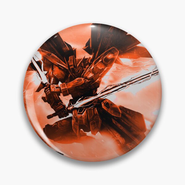 Item preview, red frame Freedom Gundam seed full blast mode attack digital hand artwork designed and sold by sabartgunpla.