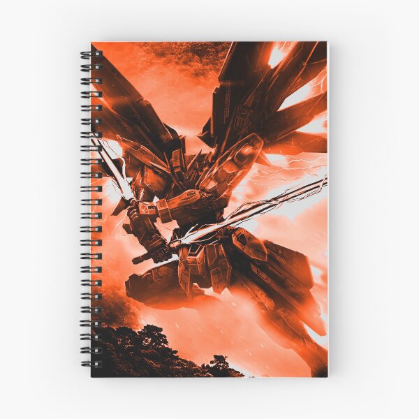 Item preview, red frame Freedom Gundam seed full blast mode attack digital hand artwork designed and sold by sabartgunpla.