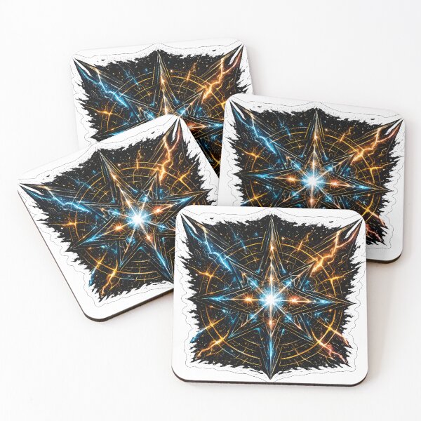 Item preview, Cyberpunk Symmetrical Star Geometry Core Art designed and sold by RiteshCenter .
