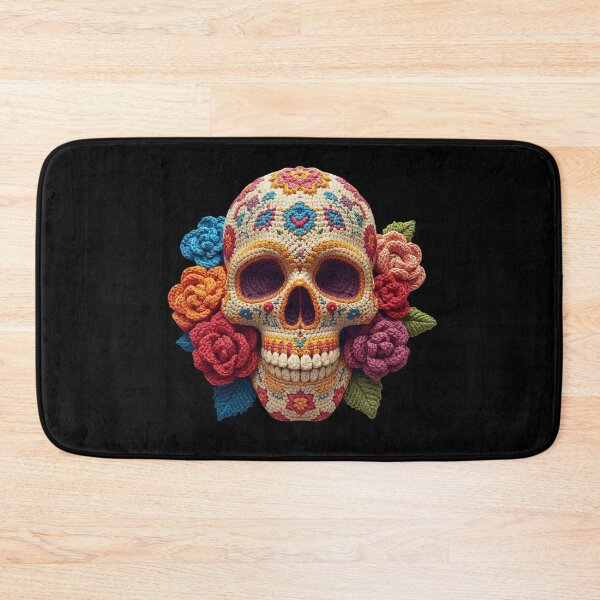 Item preview, Amigurumi Skull and Roses designed and sold by Festive Bug.