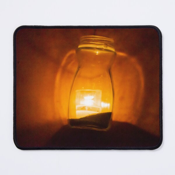 Item preview, Warm Lantern Glow Inside a Glass Jar: Soft Amber Light in a Dark Cozy Scene designed and sold by Nmallia.
