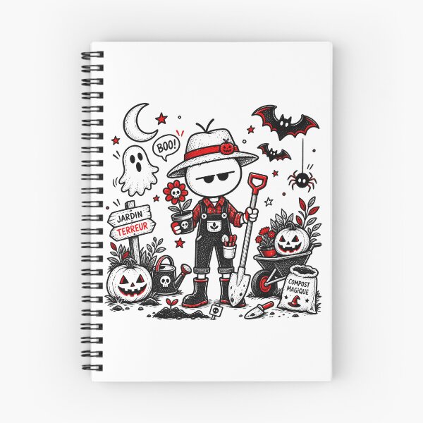 Item preview, Halloween Gardener T-shirt – Garden of Terror and Pumpkins designed and sold by J-Impression.