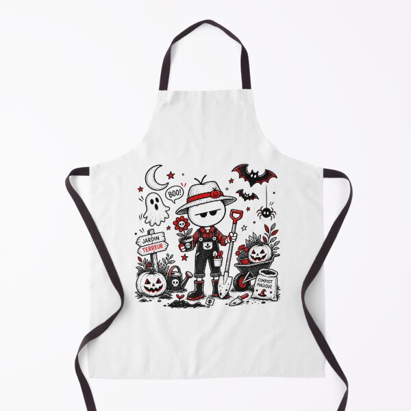 Item preview, Halloween Gardener T-shirt – Garden of Terror and Pumpkins designed and sold by J-Impression.