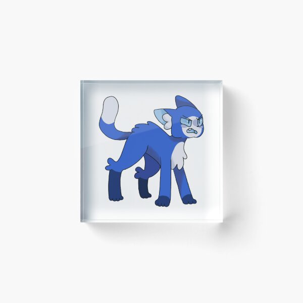 Item preview, Angry Blue Cat Fantasy Warrior Anime Kitten Art designed and sold by Demoreau.