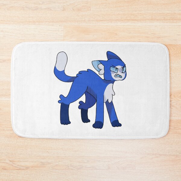 Item preview, Angry Blue Cat Fantasy Warrior Anime Kitten Art designed and sold by Demoreau.