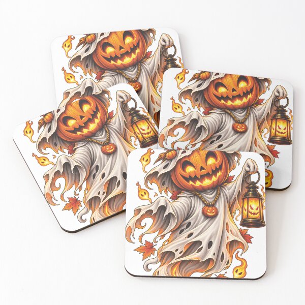 Item preview, Spooky Pumpkin Ghost Lantern Halloween Jack O Lantern designed and sold by Ghost Of Chill.