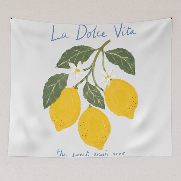 Item preview, La Dolce Vita Lemon Branch Citrus Mediterranean Summer Aesthetic designed and sold by Yellowriversss.