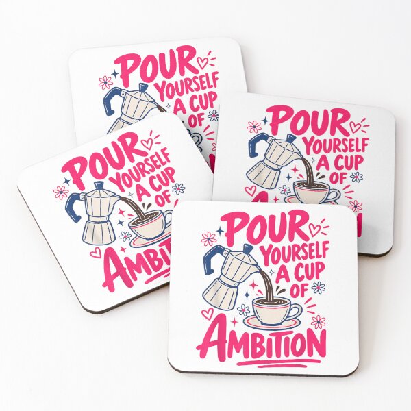 Item preview, Coffee Lover Moka Pot Pour Yourself A Cup of Ambition designed and sold by SaboCollita.