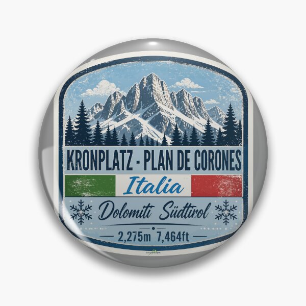 Item preview, Kronplatz Dolomites Italy Italia Ski Skiing Sticker TShirt 01 designed and sold by OuterShellUK.
