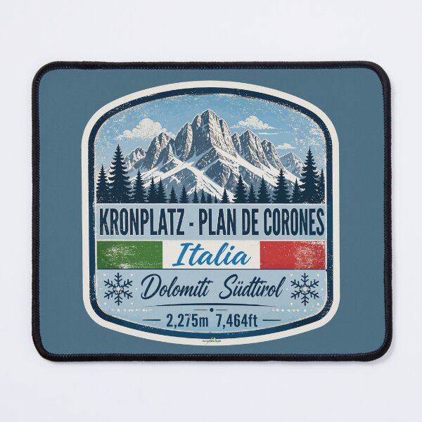 Item preview, Kronplatz Dolomites Italy Italia Ski Skiing Sticker TShirt 01 designed and sold by OuterShellUK.
