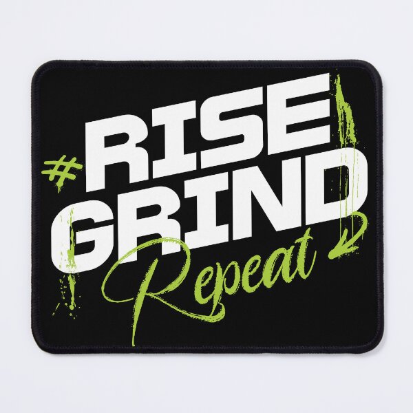 Item preview, Rise Grind Repeat Gym Motivational T-Shirt, Edgy Workout Hustle designed and sold by baretyas.