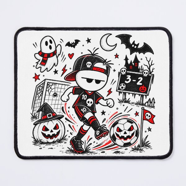 Item preview, Halloween Football T-shirt – Player, Pumpkin and Spooky Ball designed and sold by J-Impression.