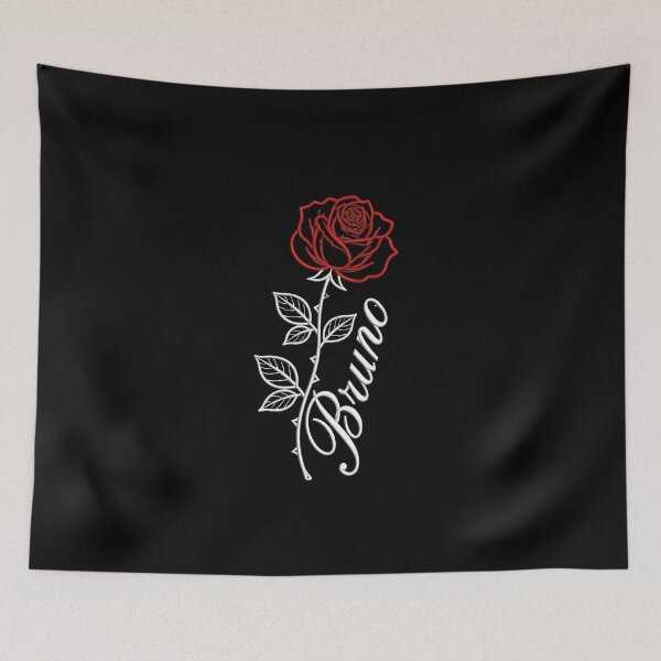 Item preview, Bruno Rose Name Red Rose Floral designed and sold by leocreatives.