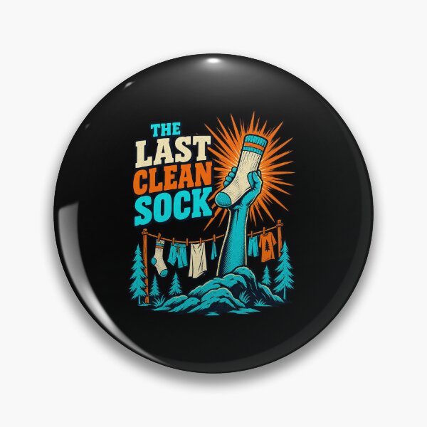 Item preview, Funny The Last Clean Sock Funny Laundry Camping Humor Art designed and sold by elderberry.