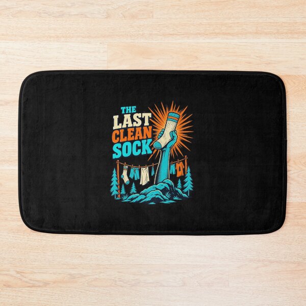 Item preview, Funny The Last Clean Sock Funny Laundry Camping Humor Art designed and sold by elderberry.