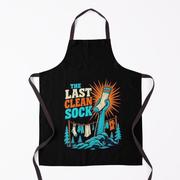 Item preview, Funny The Last Clean Sock Funny Laundry Camping Humor Art designed and sold by elderberry.