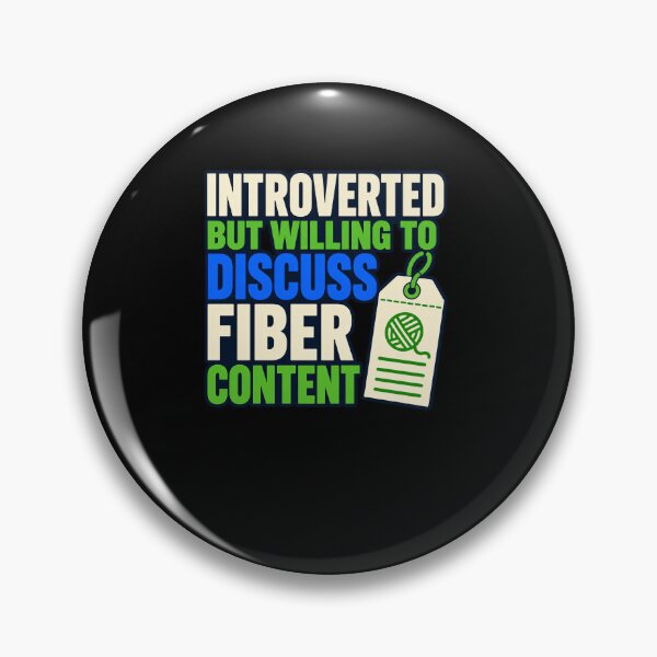 Item preview, Introverted But Willing To Talk Fiber Content designed and sold by elderberry.