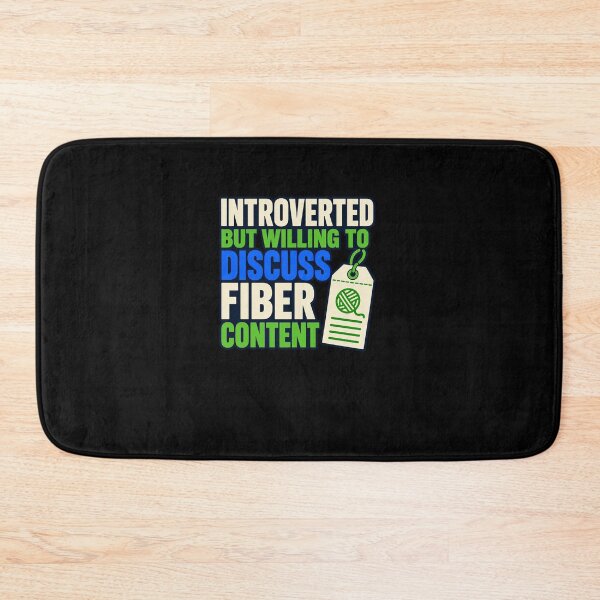 Item preview, Introverted But Willing To Talk Fiber Content designed and sold by elderberry.