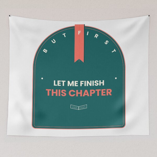 Item preview, But First Let Me Finish This Chapter Funny Bookworm T-Shirt designed and sold by Mega-Shopping.