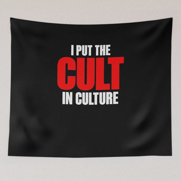 Item preview, Funny I Put Cult in Culture Typography Slogan Art designed and sold by elderberry.