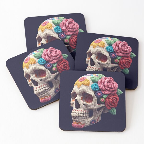 Item preview, Floral Amigurumi Sugar Skull designed and sold by Festive Bug.
