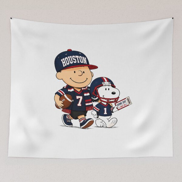 Item preview, Charlie Brown Snoopy Houston Football Game Day designed and sold by VividSurreal.