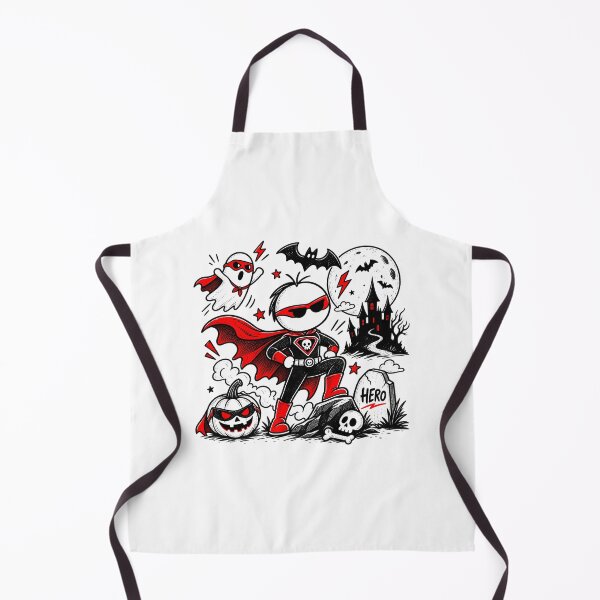 Item preview, Halloween Superhero T-shirt – Masked Hero and Pumpkin designed and sold by J-Impression.