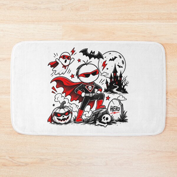 Item preview, Halloween Superhero T-shirt – Masked Hero and Pumpkin designed and sold by J-Impression.