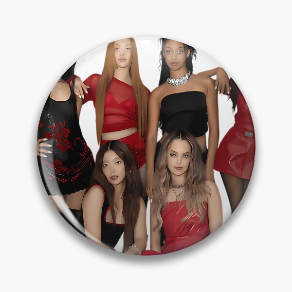 Item preview, Katseye Group Members Red Black designed and sold by blackwhite223.