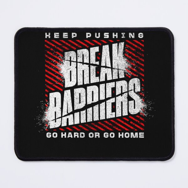 Item preview, Break Barriers Gym Fitness T-Shirt, Motivational Workout Shirt designed and sold by baretyas.