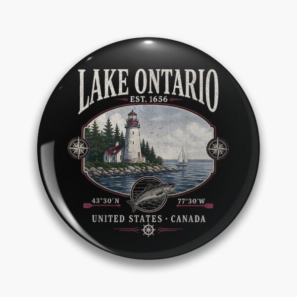 Item preview, Lake Ontario Retro 90's Lake American for Men Women designed and sold by SaboCollita.