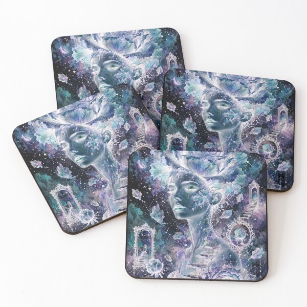 Item preview, Surreal rose watercolor in negative designed and sold by Axokris.