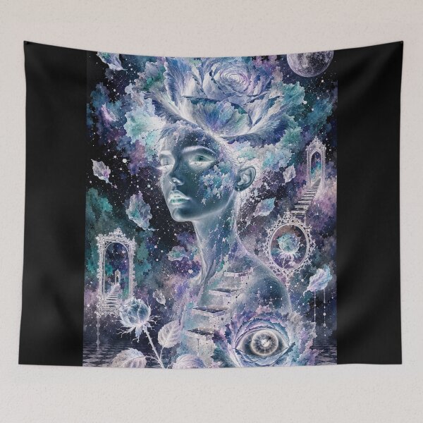 Item preview, Surreal rose watercolor in negative designed and sold by Axokris.
