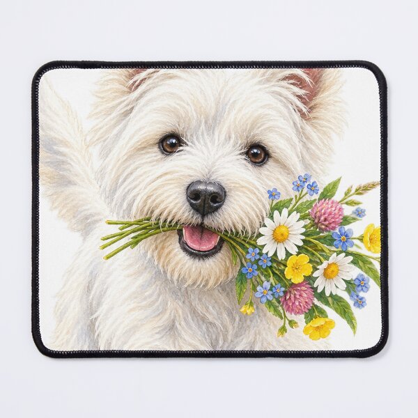 Item preview, Westie’s Wildflower Delivery designed and sold by Russell Thorne.