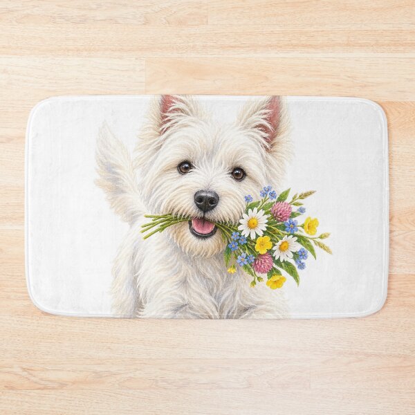 Item preview, Westie’s Wildflower Delivery designed and sold by Russell Thorne.